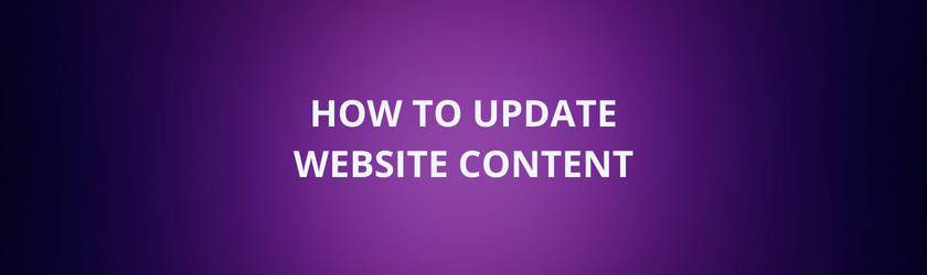 how to update website content